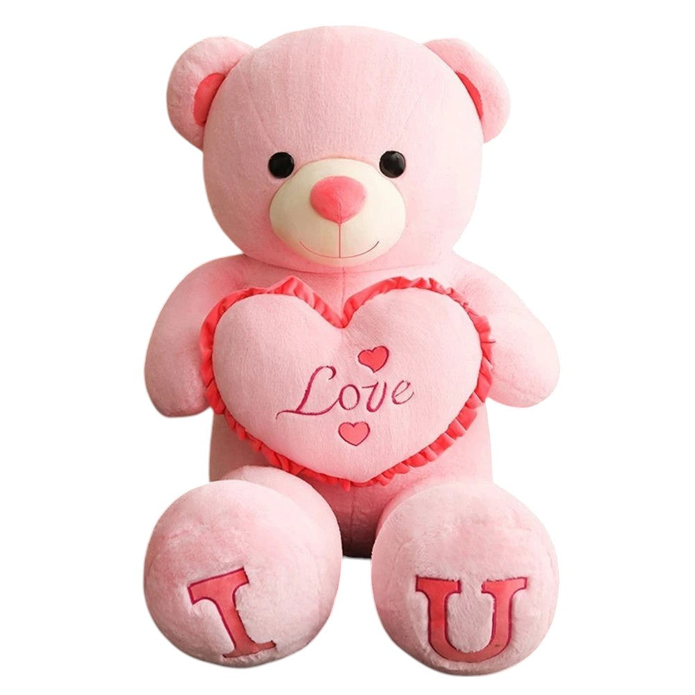 Giant Teddy Bear with Love Heart, Valentine's Day Gift, 100 cm
