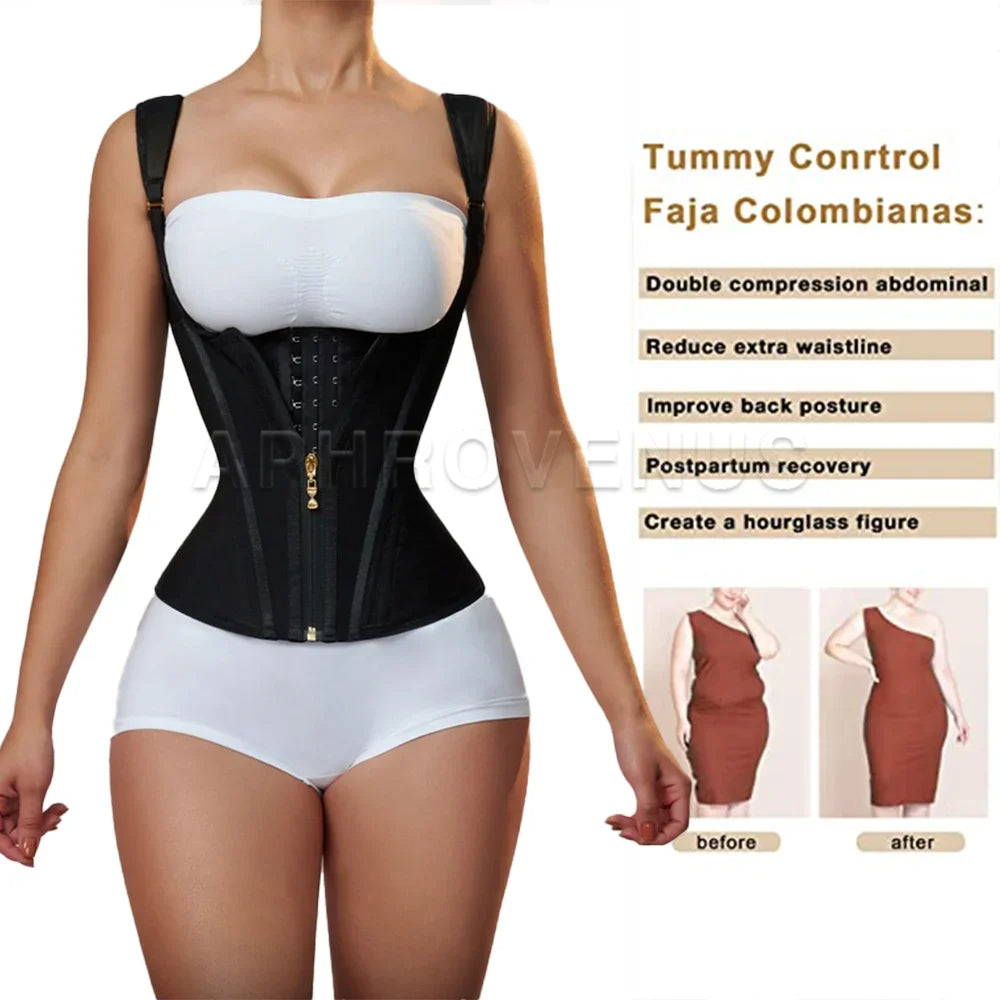Jessica Colombian Sexy Double Compression Comfort Slimming Shaper Waist Trainer for Women