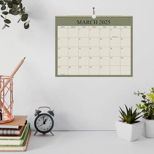 2025 Calendar - 12 Months Wall Calendar from Jan 2025 to Dec 2025, 8.7"x11" Office Wall Calendar for Easy Organizing & Planning - Sage Green