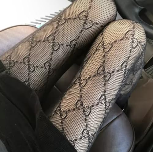 abigail&bleu Fishnet Stockings GG Tights for Women Lace High Waisted Pantyhose Stockings High Waist Stockings