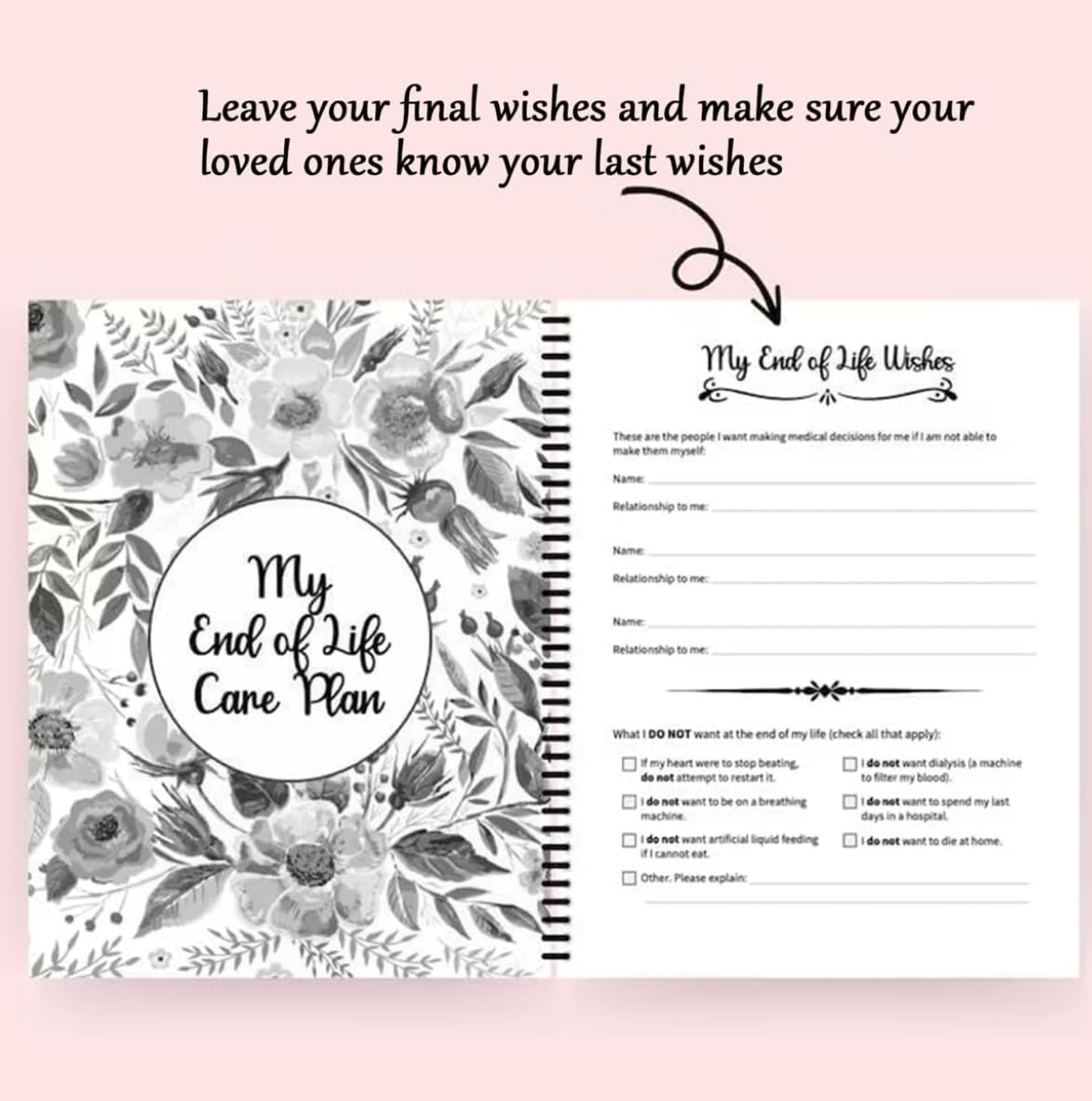 F*ck I'm Dead, Now What? Book End of Life Planner & Journal- Important Document Organizer, for Possessions, Guided Final Arrangements, When I'm Gone Workbook, Notebook for Possessions, Business Affairs, and Final Wishes (Black)