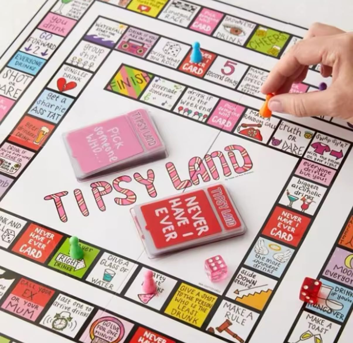 TipsyLand Adult Drinking Game - Party Fun!