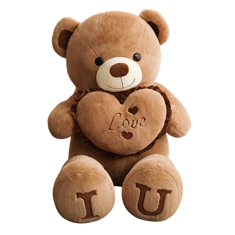Giant Teddy Bear with Love Heart, Valentine's Day Gift, 100 cm