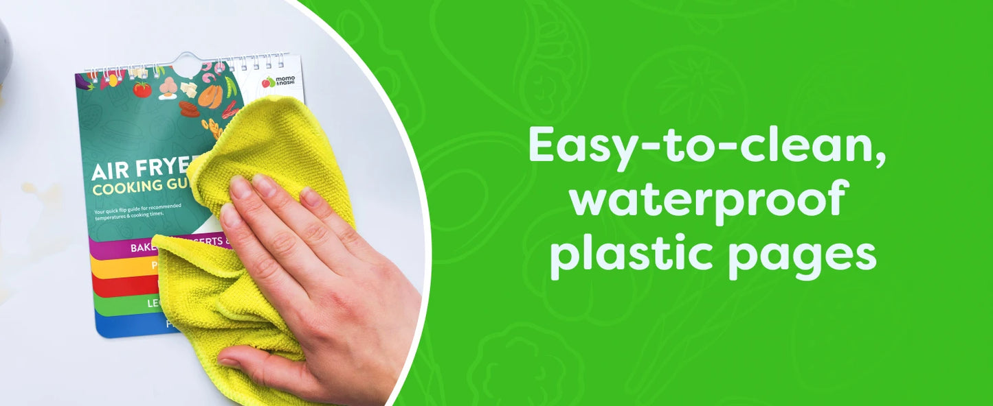 Air Fryer Cookbook Magnetic Cheat Sheet, Guide Booklet, Cookbooks Instant Accessories Oven Cooking Pot Temp Times Chart