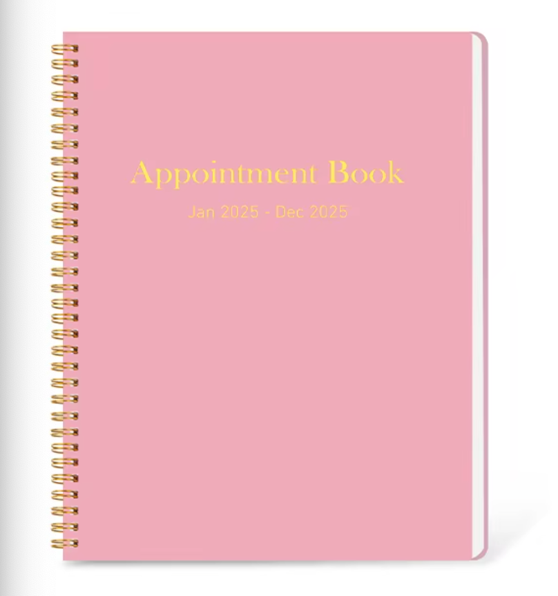 Appointment Planner 2025 Hourly Organizer from 7am - 10 pm, Weekly & Monthly Hourly Schedule Planner from Jan 2025 - Dec 2025, 9" x 11"